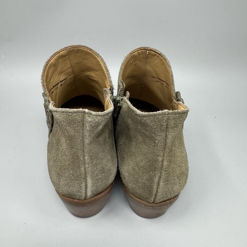 Jack Rogers Womens Peyton Ankle Booties Brown Leather Upper Side Zipper Size 6.5 - Picture 5 of 9